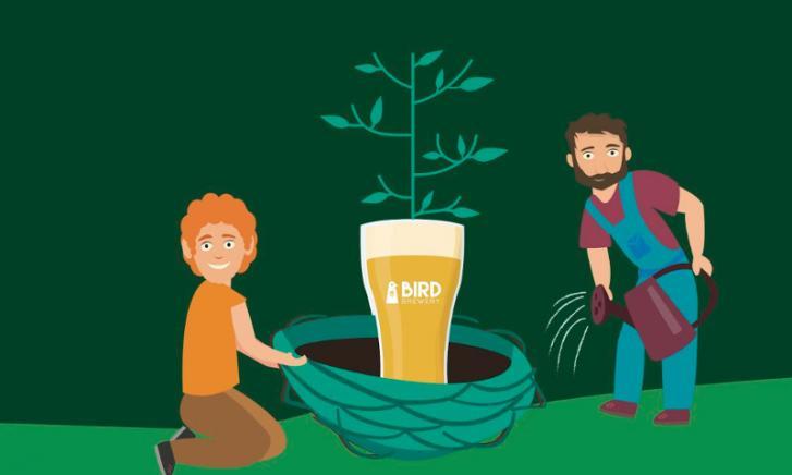Bird Brewery plant 10.000 bomen en doneert 1,2 miljoen liter drinkwater